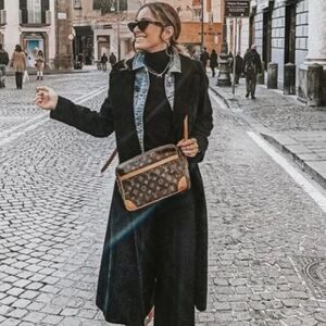 Louis Vuitton Trocadero 30 Shoulder Crossbody Bag LV Monogram Brown Tan Vintage